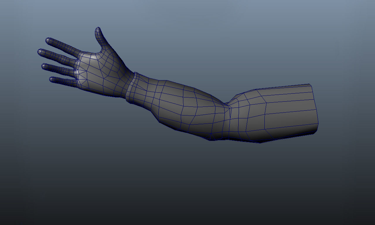 hand shooter Low-poly 3D model_4