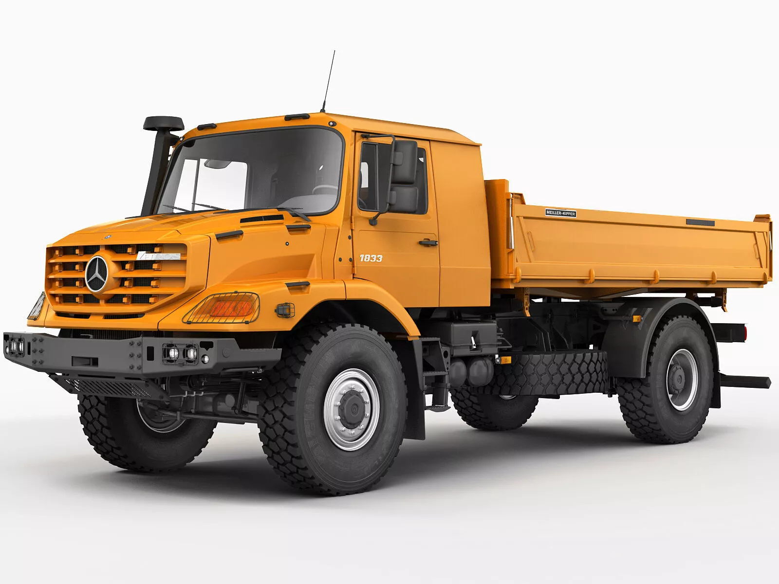 Mercedes Zetros 4X4 Tipper 3D model