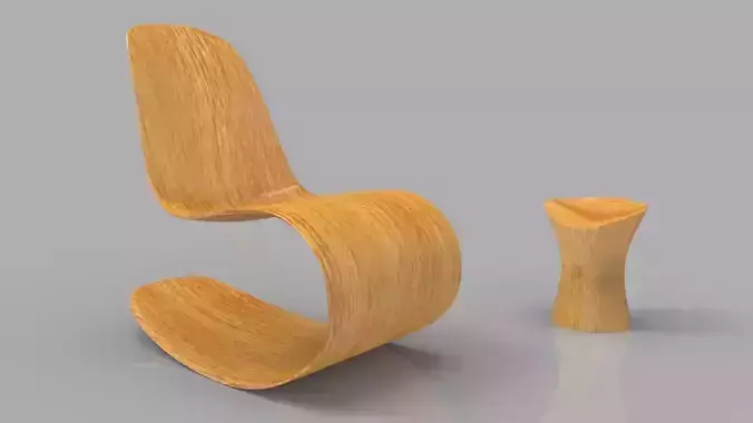 Rocking Wooden Chair