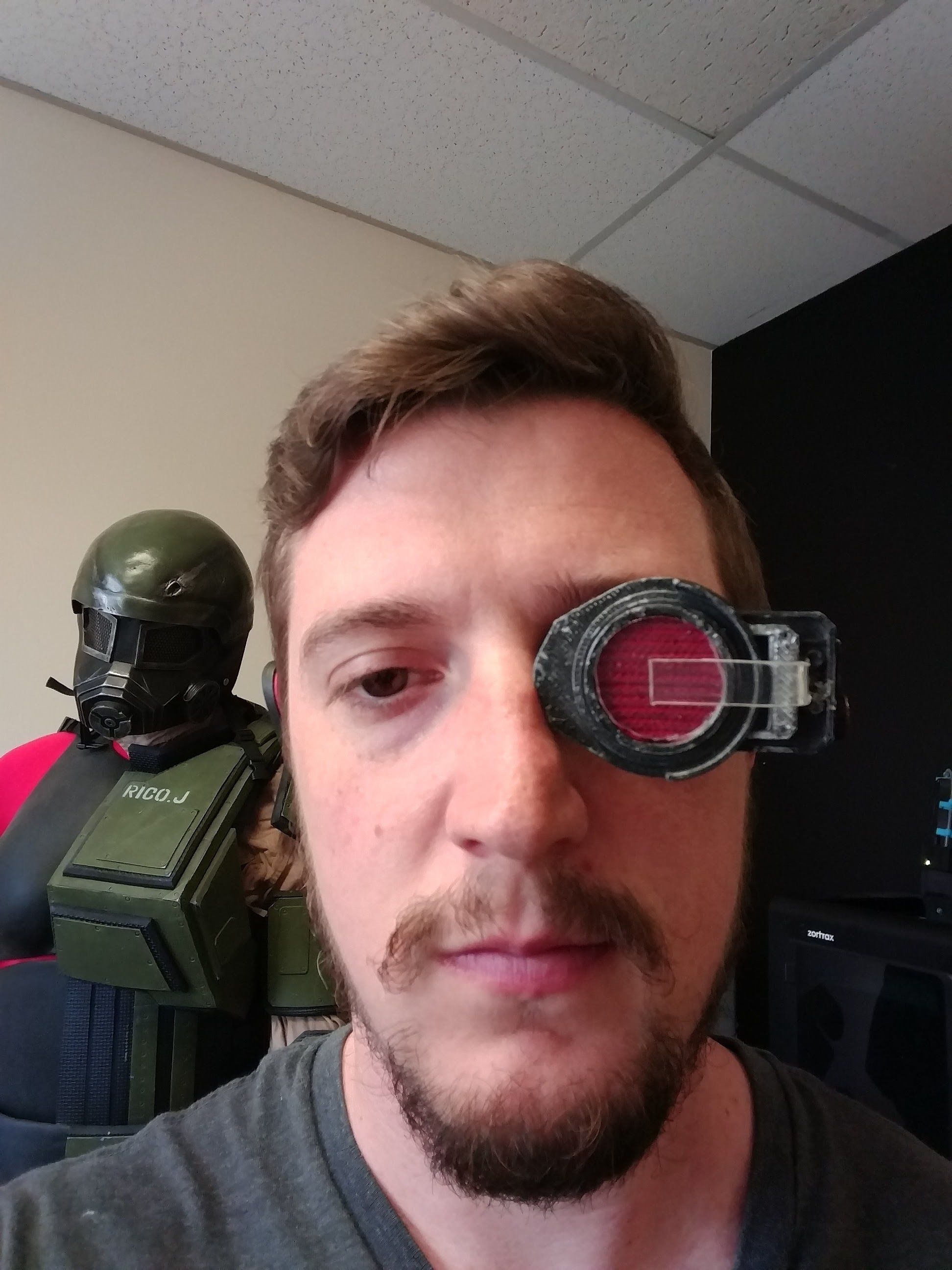 Deadshot Suicide Squad Headset 3D print model_4