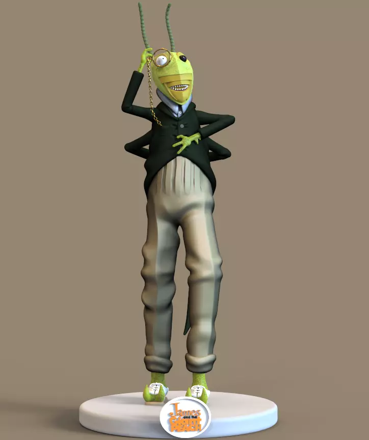 THE OLD GREEN GRASSHOPPER-JAMES AND THE GIANT PEACH-parts n comp 3D print model