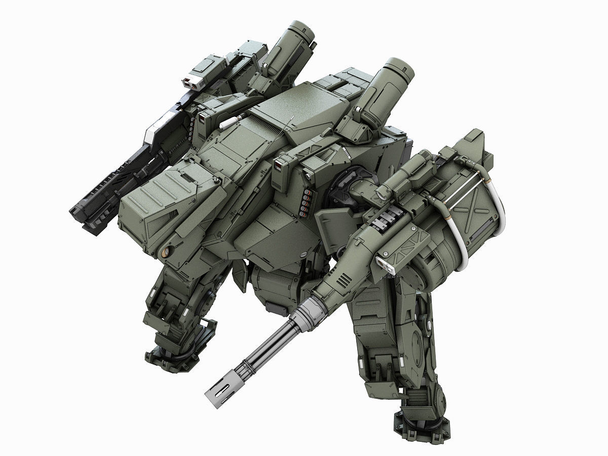 Mech fighter 2 3D model_2