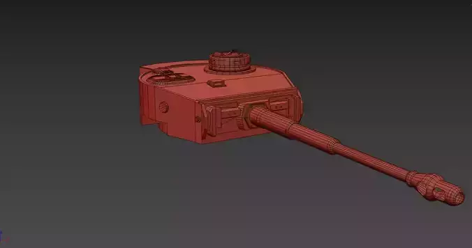 Panzerkampfwagen VI Henschel Turret Free 3D model