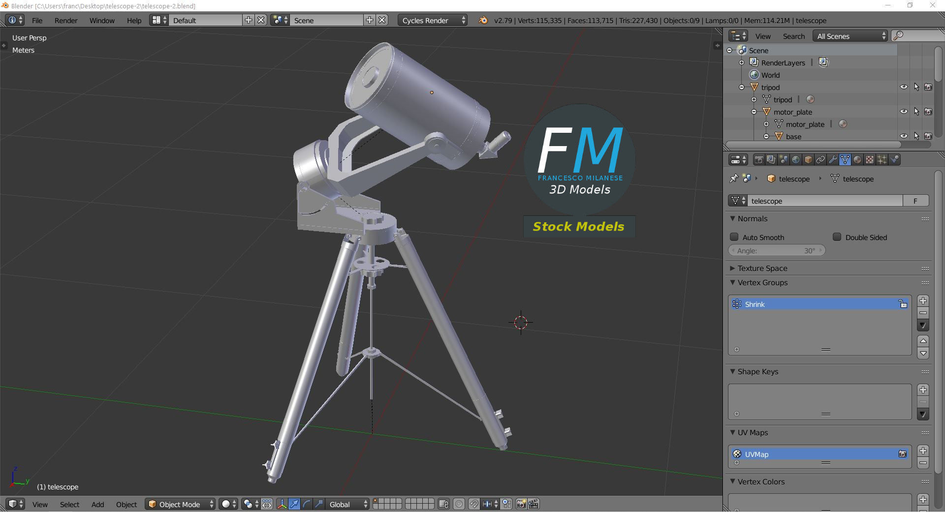 Telescope 2 3D model_9