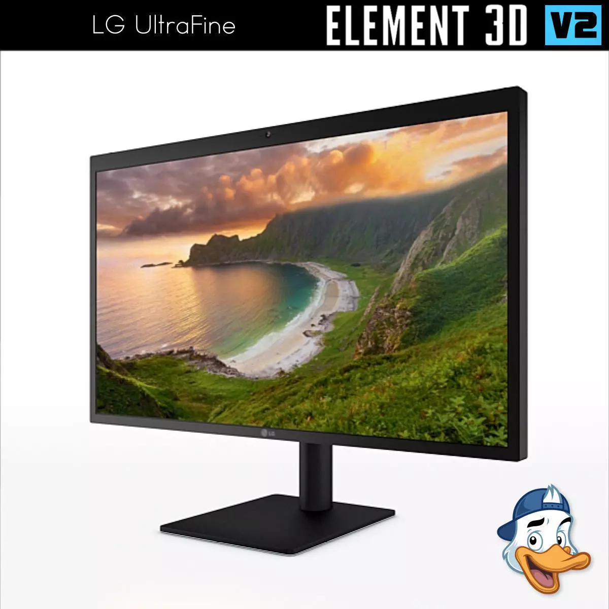 LG UltraFine for Element 3D 3D model_0