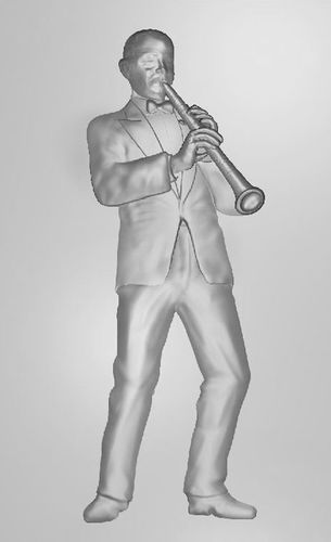 Clarinet Player Free 3D print model