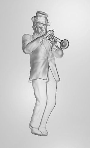 Trumpet Player Free 3D print model