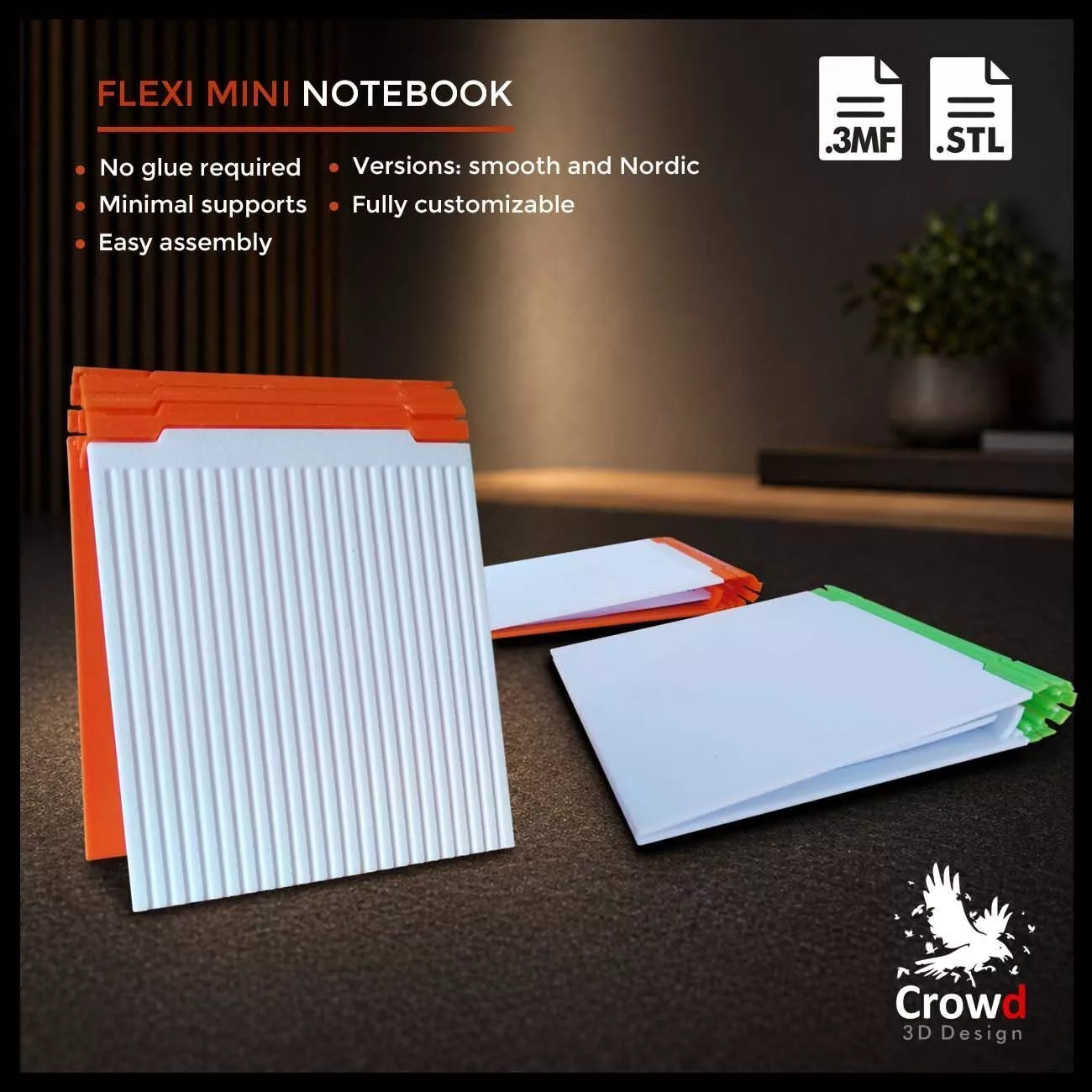 FLEXI MINI NOTEBOOK 3D print model