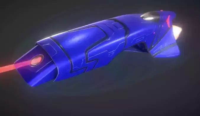 Spaceship - Keeper - Blue Version 3D model