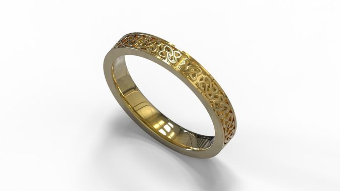 AS-ARGOLLA celtic wedding ring 3D print model