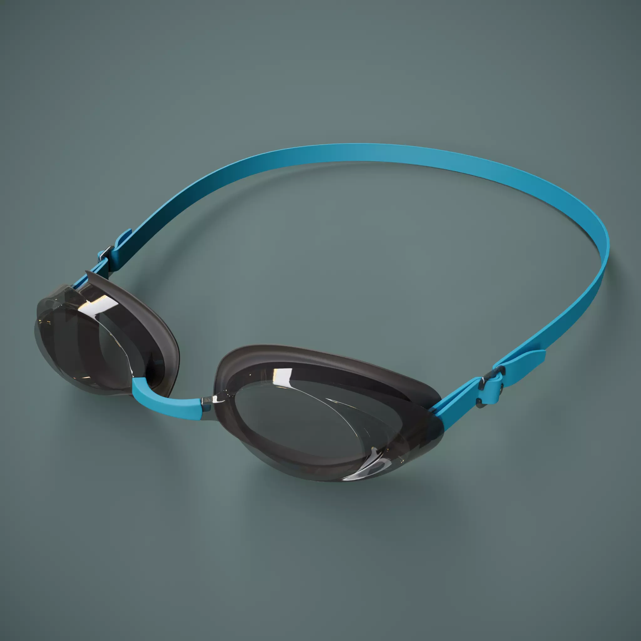 Swim Google PBR Low-poly 3D model