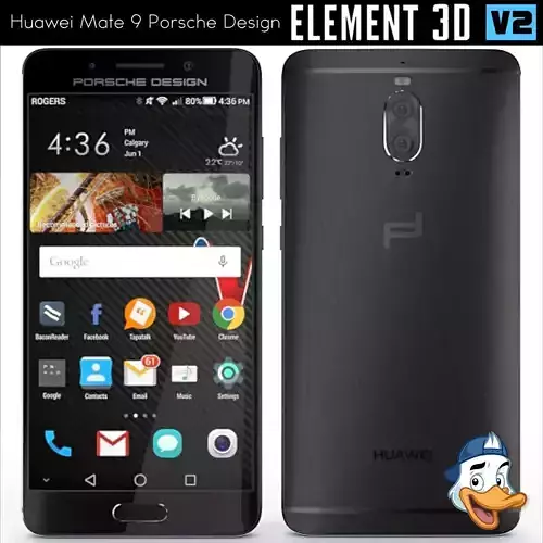 Huawei Mate 9 Porsche Design for Element 3D