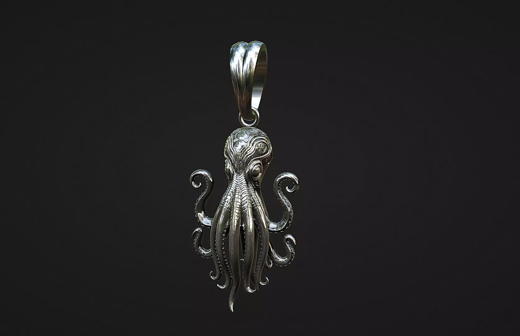 octopus pendant Industrial arts 3D print model