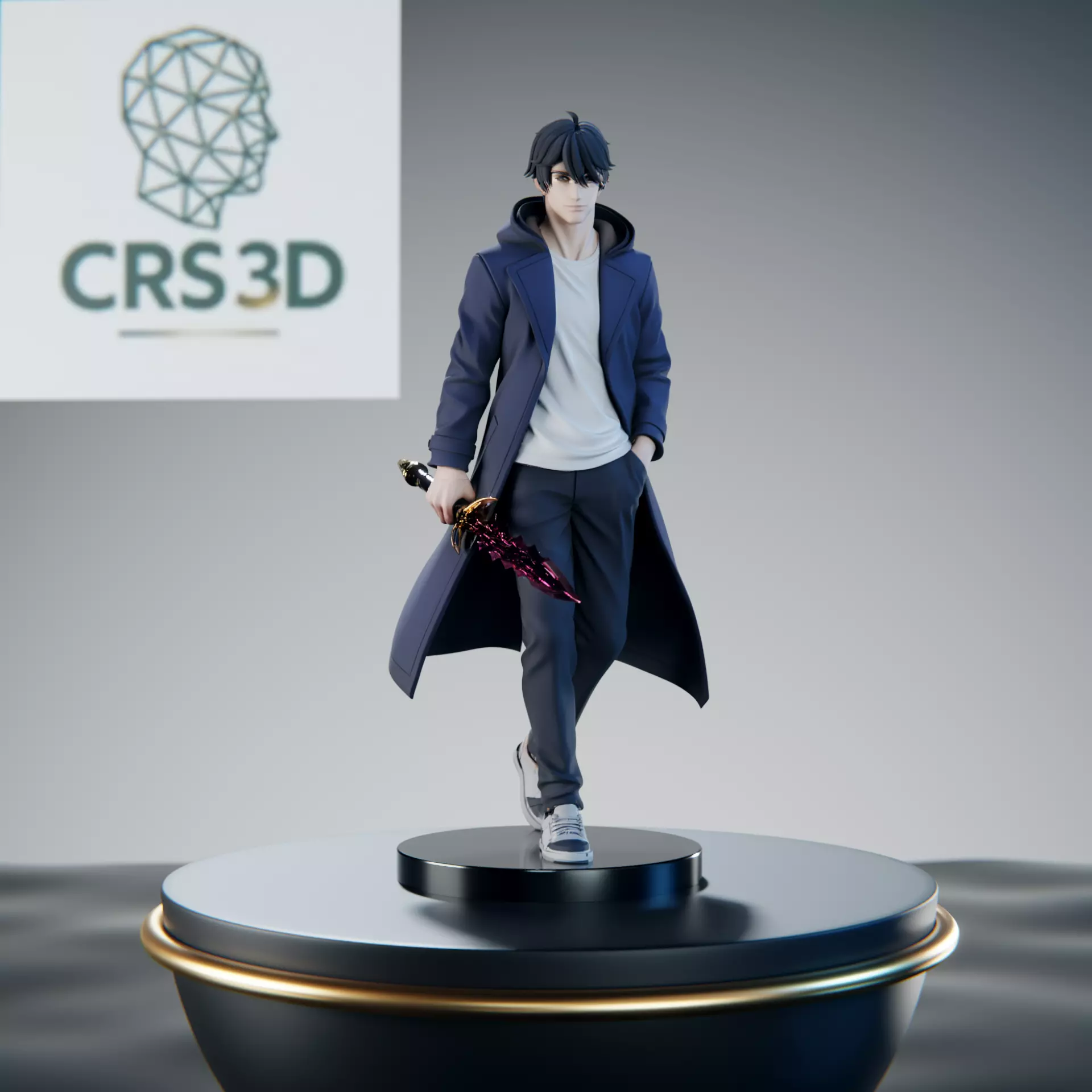 Jinwoo Sung Shadow Monarch Solo Leveling 3D print model
