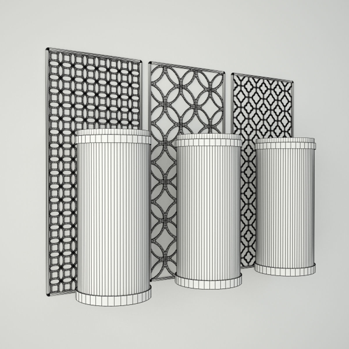 Heart of Lisbon Wall Sconce Set 3D model_4