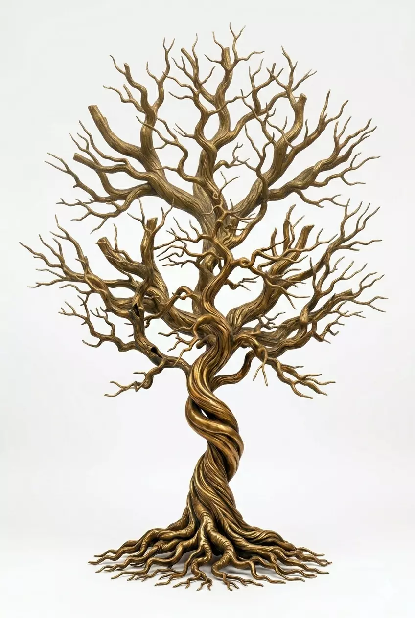 Golden Tree of Life 3D Model 3D print model