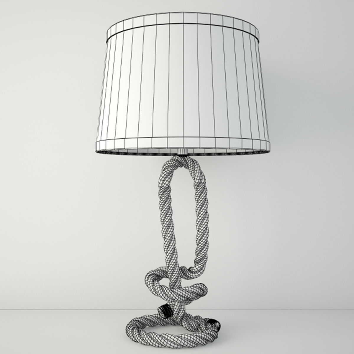 Nautical Rope Table Lamps 3 3D model_2
