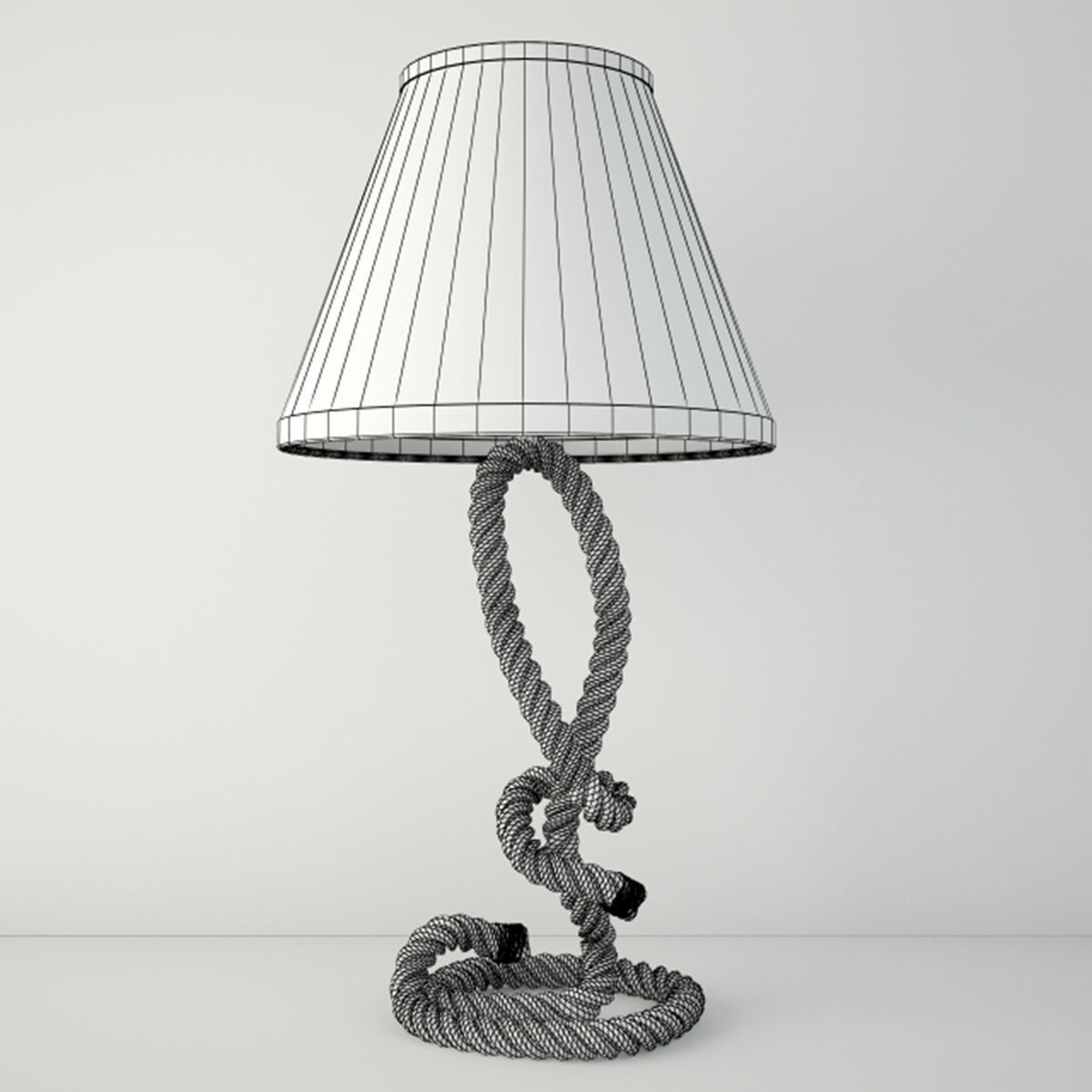 Nautical Rope Table Lamps 3 3D model_4