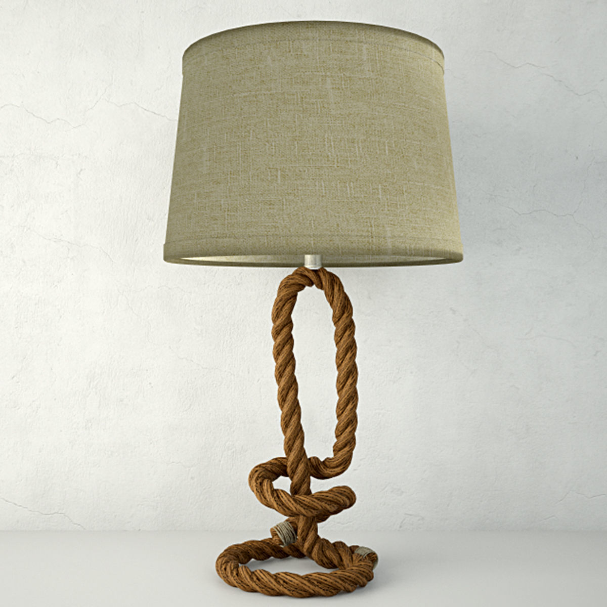 Nautical Rope Table Lamps 3 3D model_1