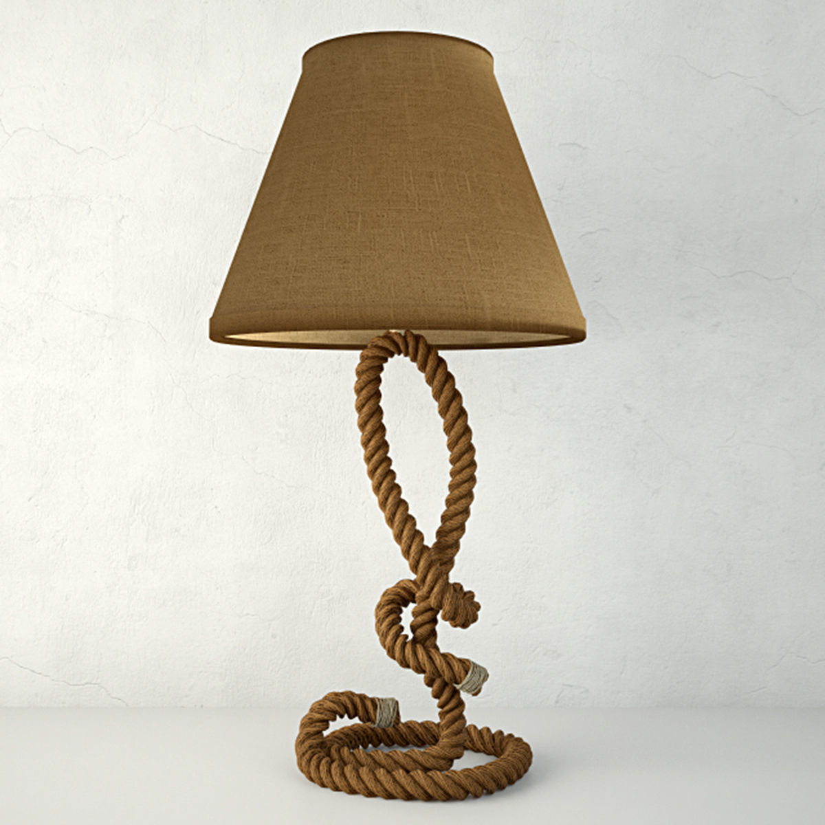 Nautical Rope Table Lamps 3 3D model_3