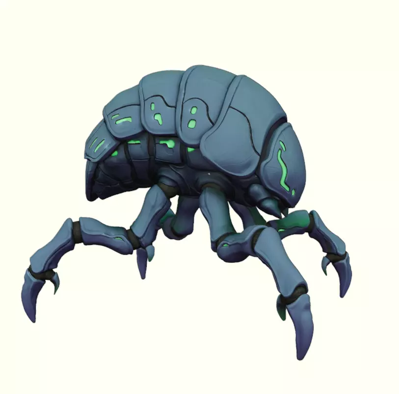 Neon Shell Crawler Free 3D print model