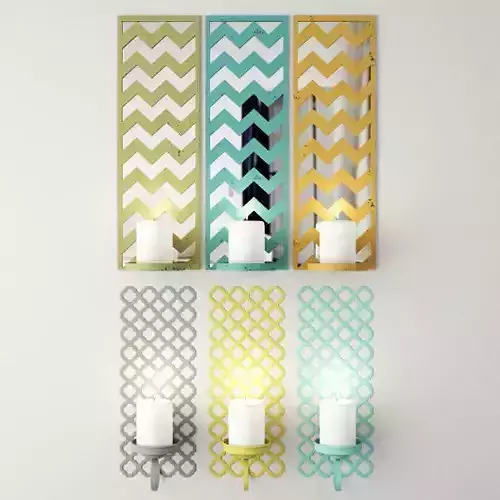 Wall Candleholder Set