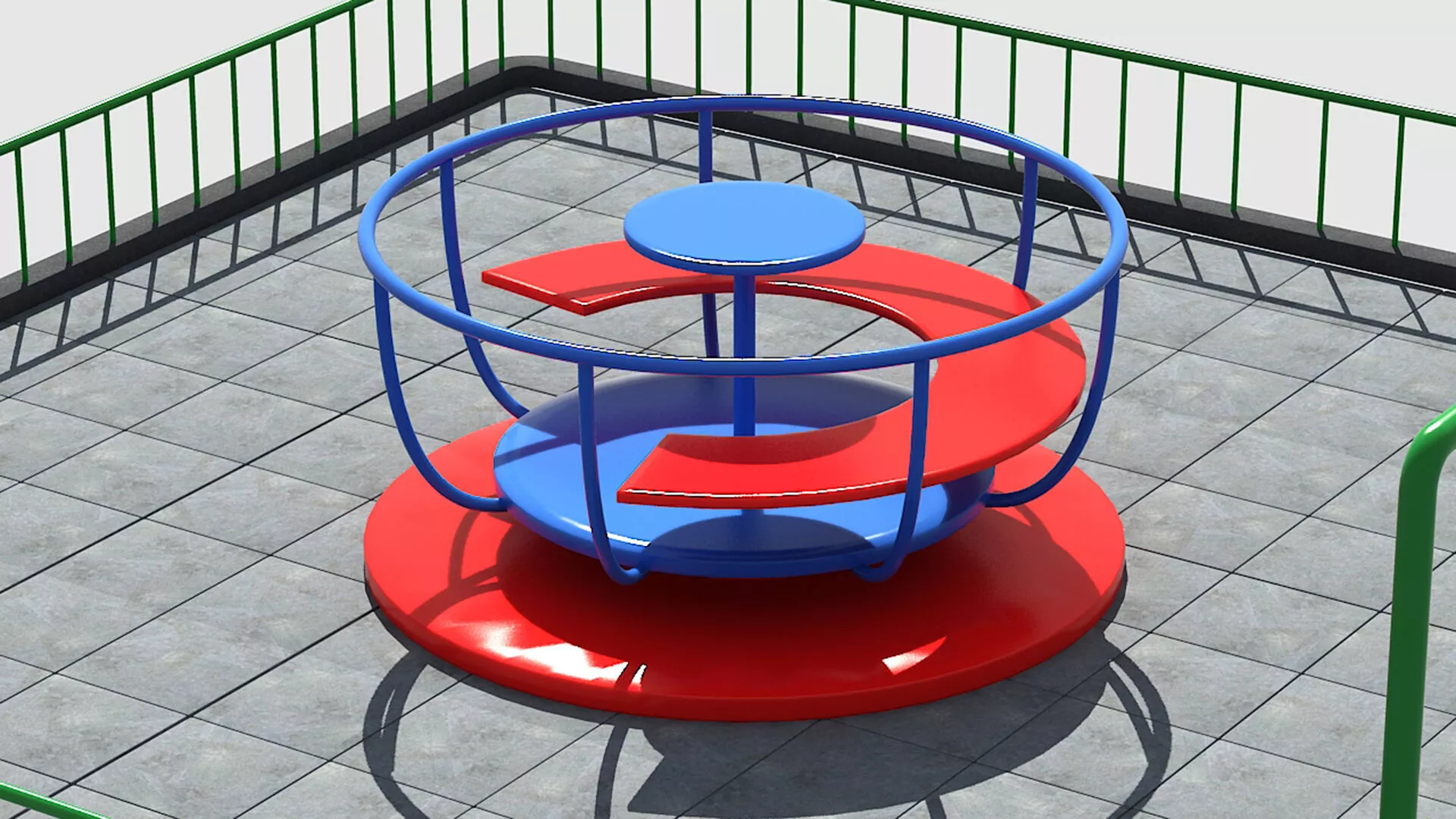 Outdoor Kids Park Equipment Free low-poly 3D model