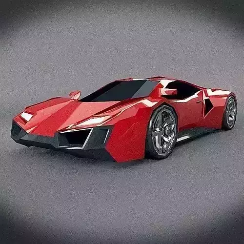 Lowpoly sporty concept