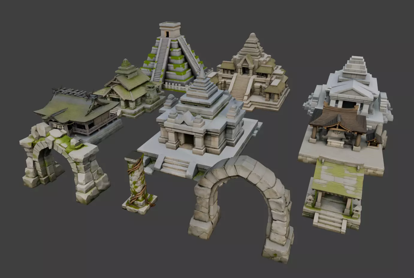 Temple Assets 3D model