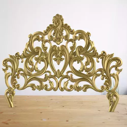Classic Bed Headboard 3D Model for CNC - STL Design