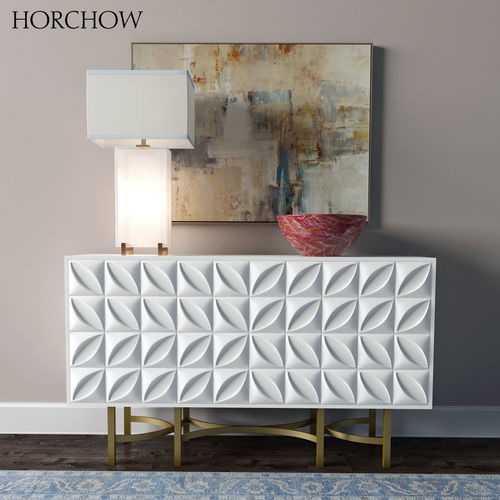 Barrington Console Alabaster Block Table Lamp 3D model