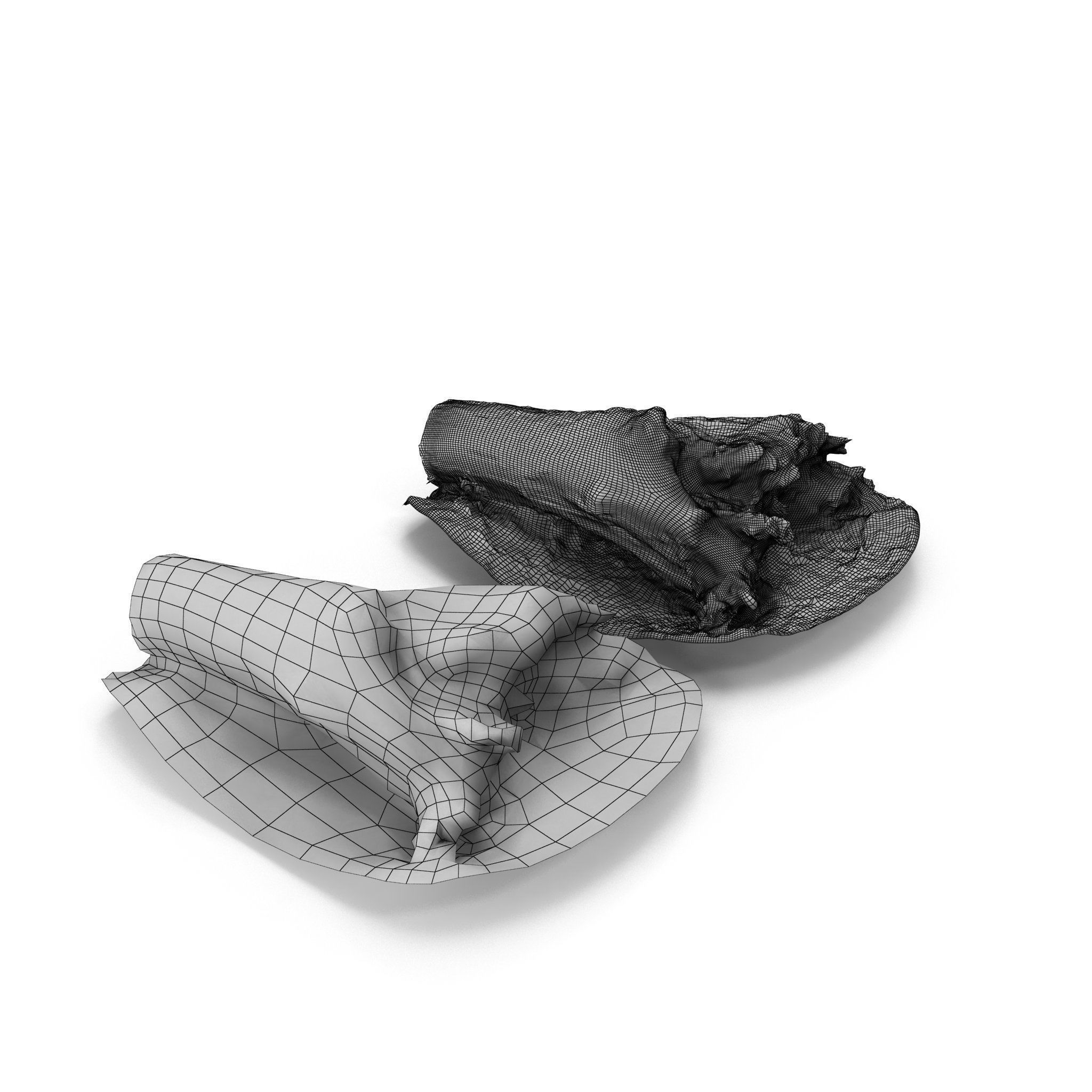 Big Tree Fall - High and Low Polygon Versions Low-poly 3D model_26