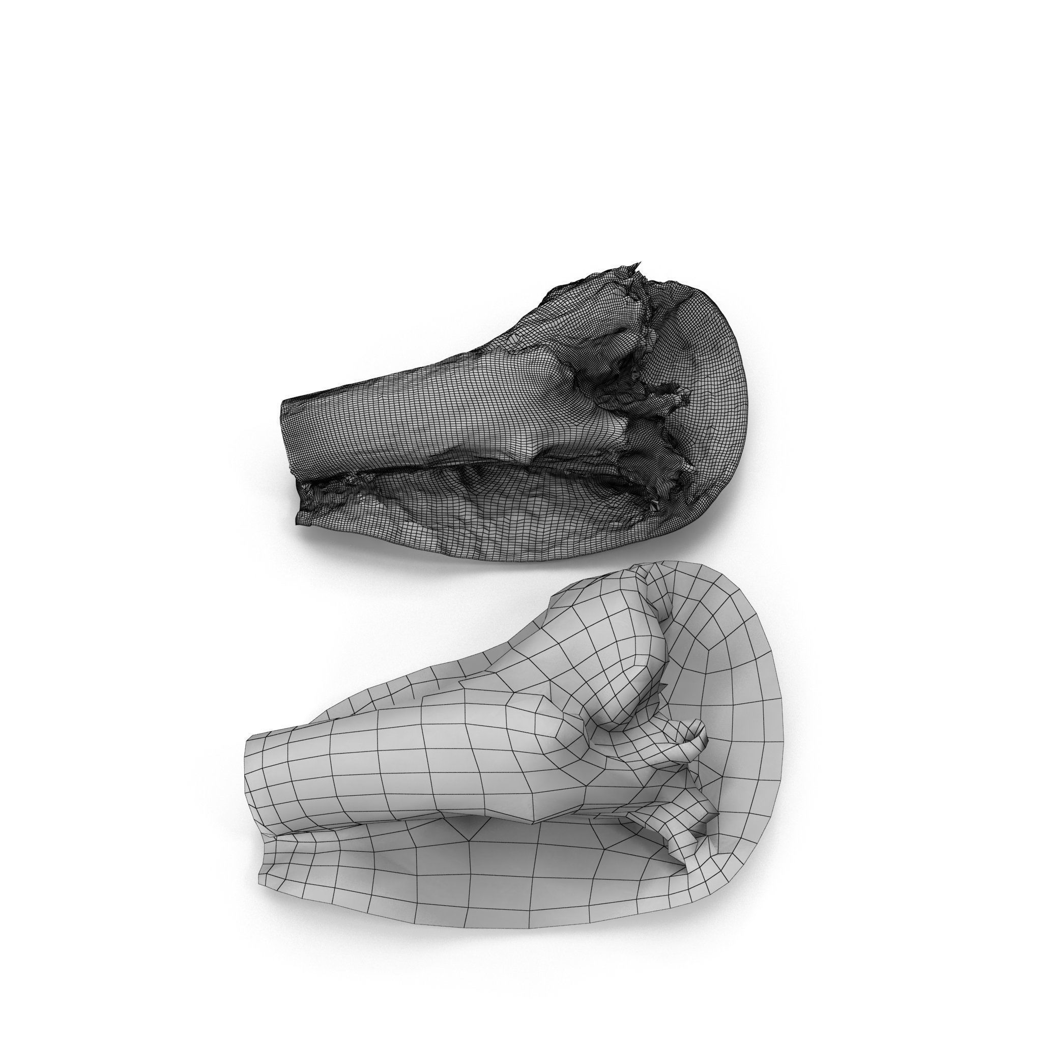 Big Tree Fall - High and Low Polygon Versions Low-poly 3D model_21