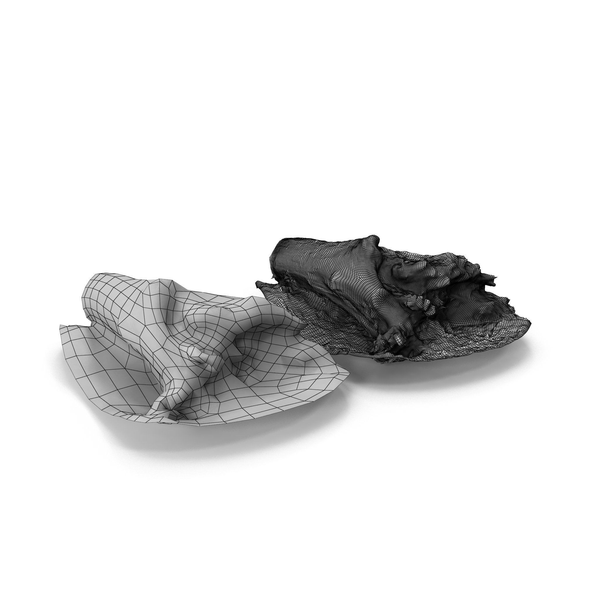 Big Tree Fall - High and Low Polygon Versions Low-poly 3D model_29