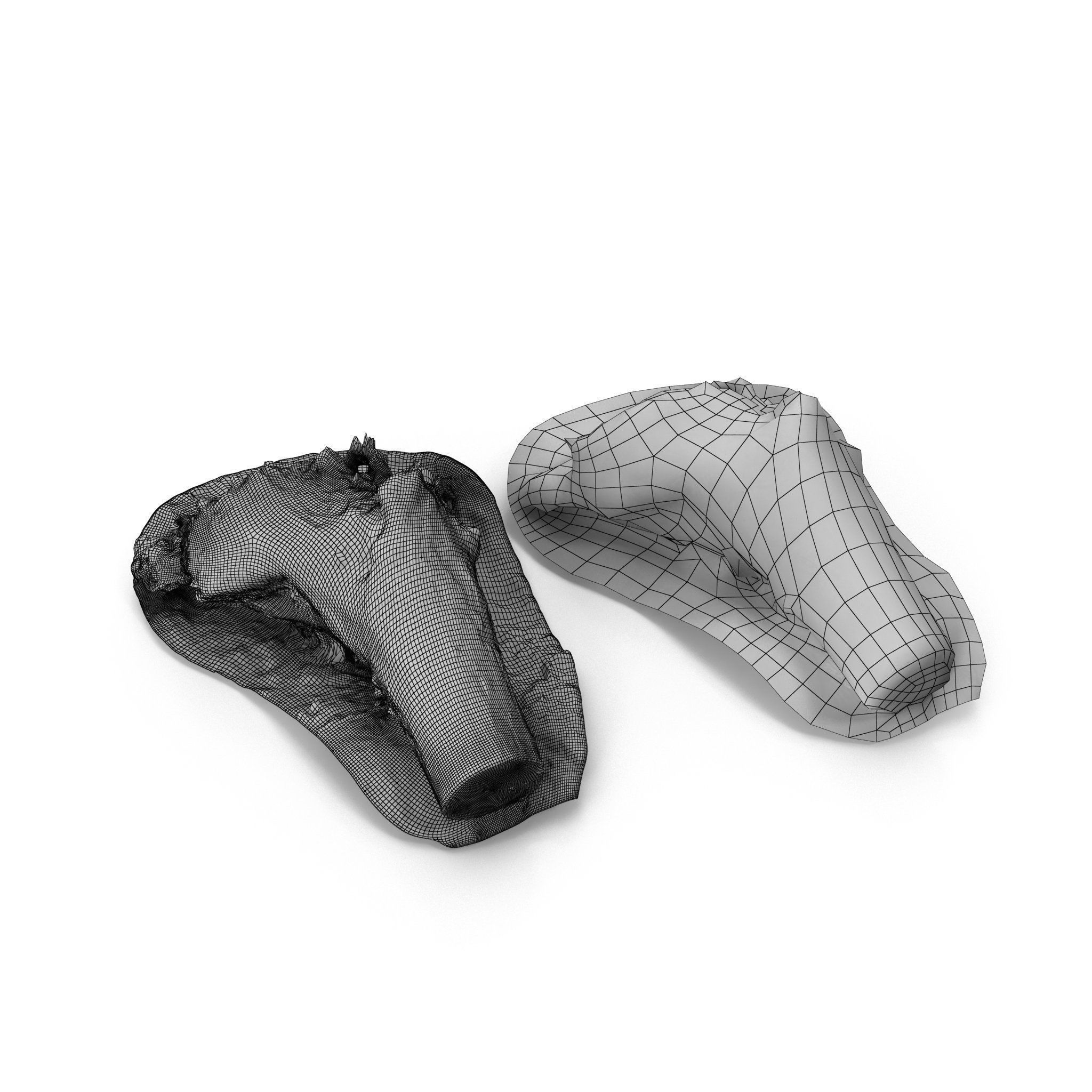 Big Tree Fall - High and Low Polygon Versions Low-poly 3D model_23