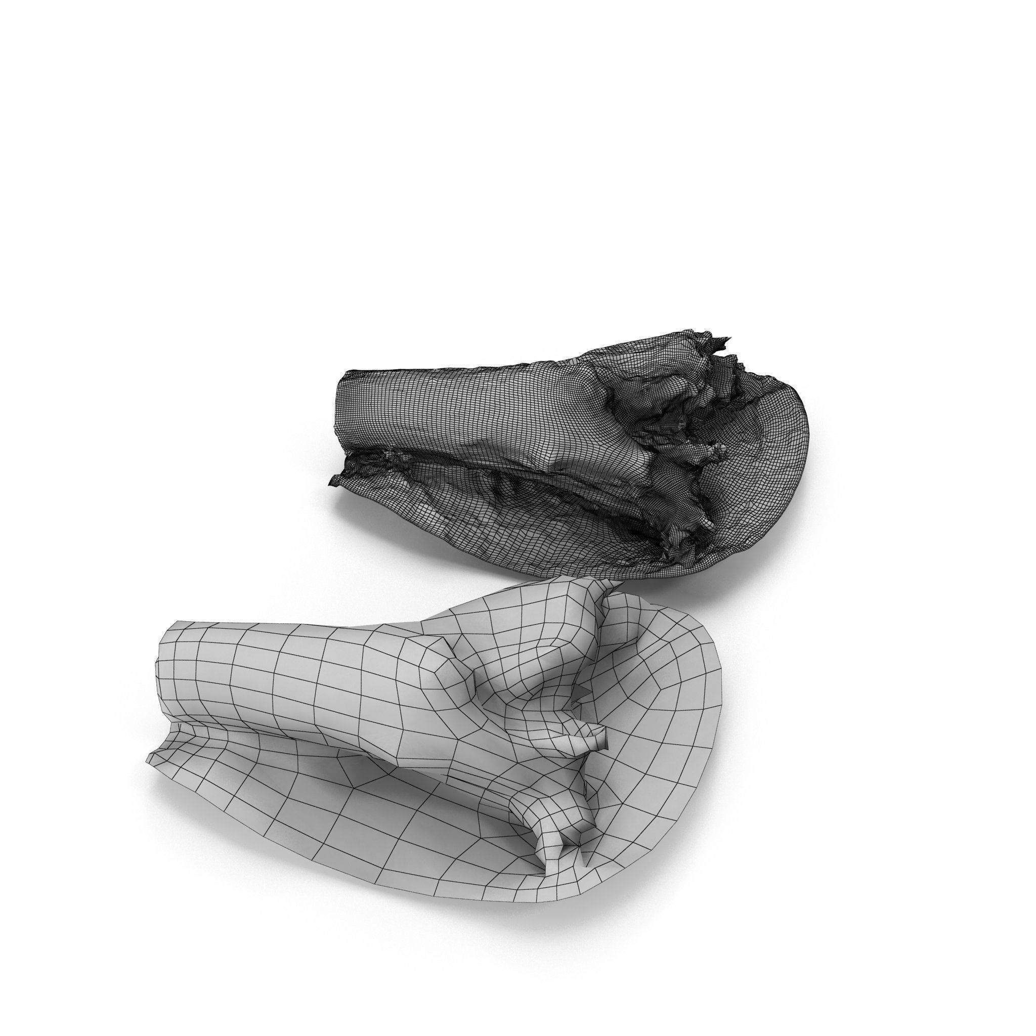 Big Tree Fall - High and Low Polygon Versions Low-poly 3D model_24