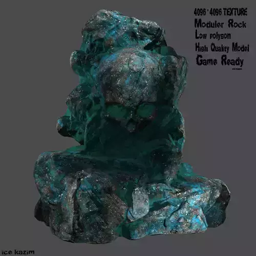 Skull Rock Low-poly 3D model