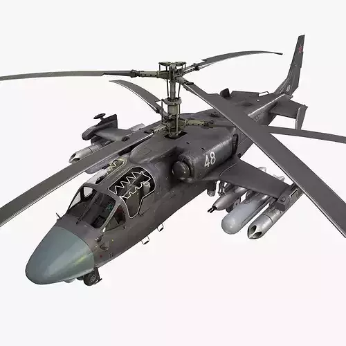 Helicopter Kamov Ka-52 Alligator Dark Static --32--