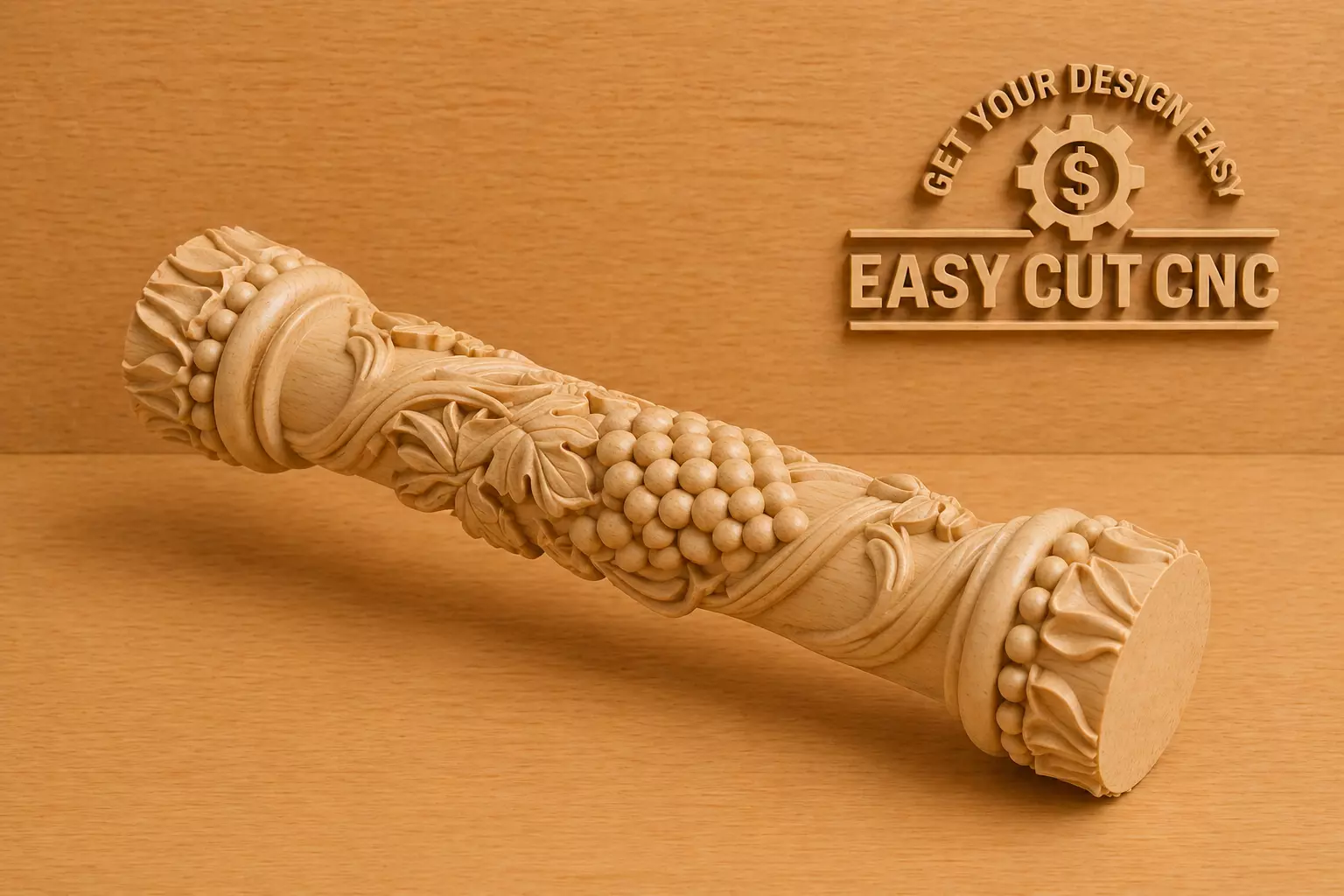Grapevine Ornamental CNC Column 3D model