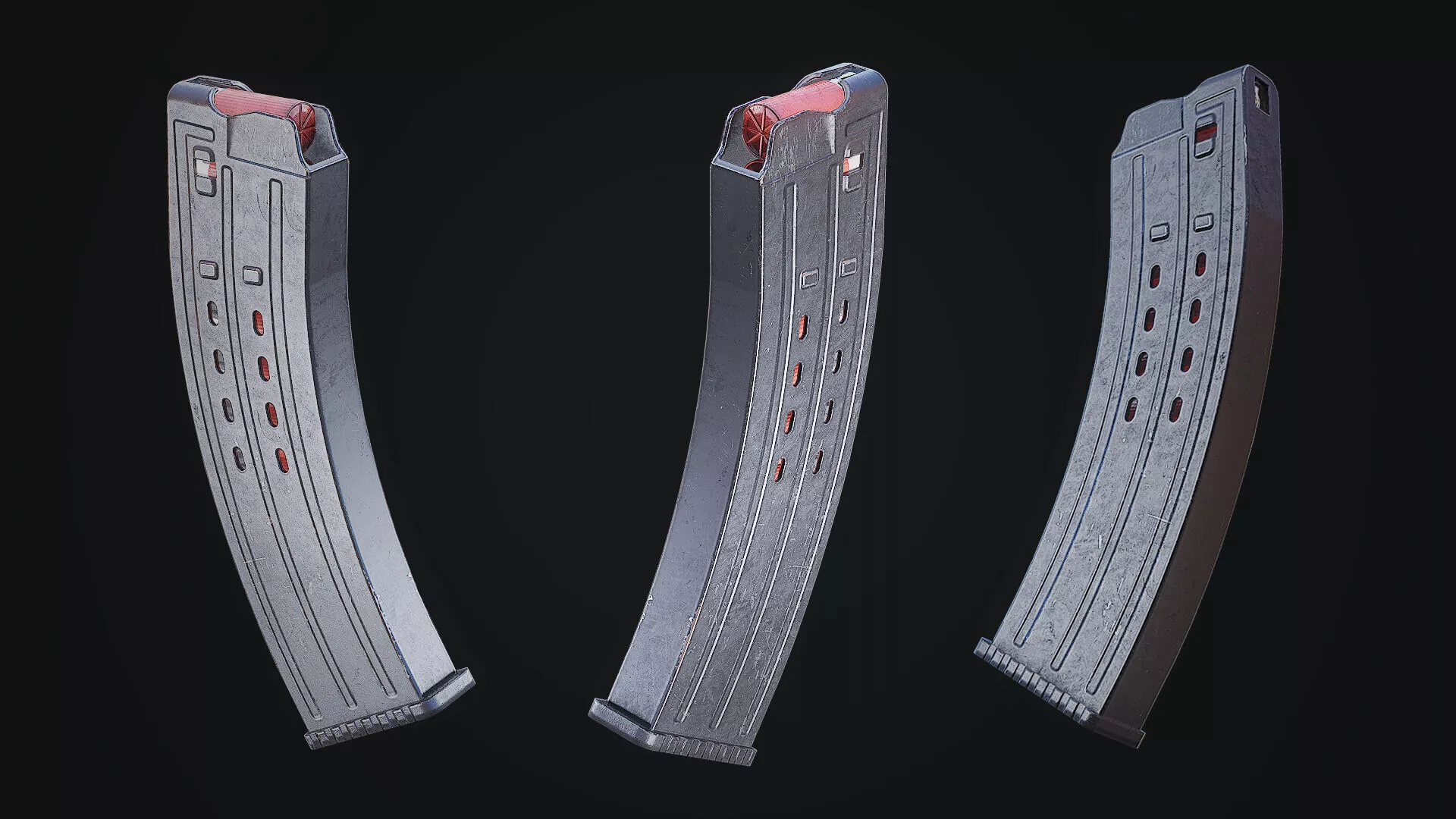 Magazin Typhoon F12 cal 12 - 10 bullets Low-poly 3D model