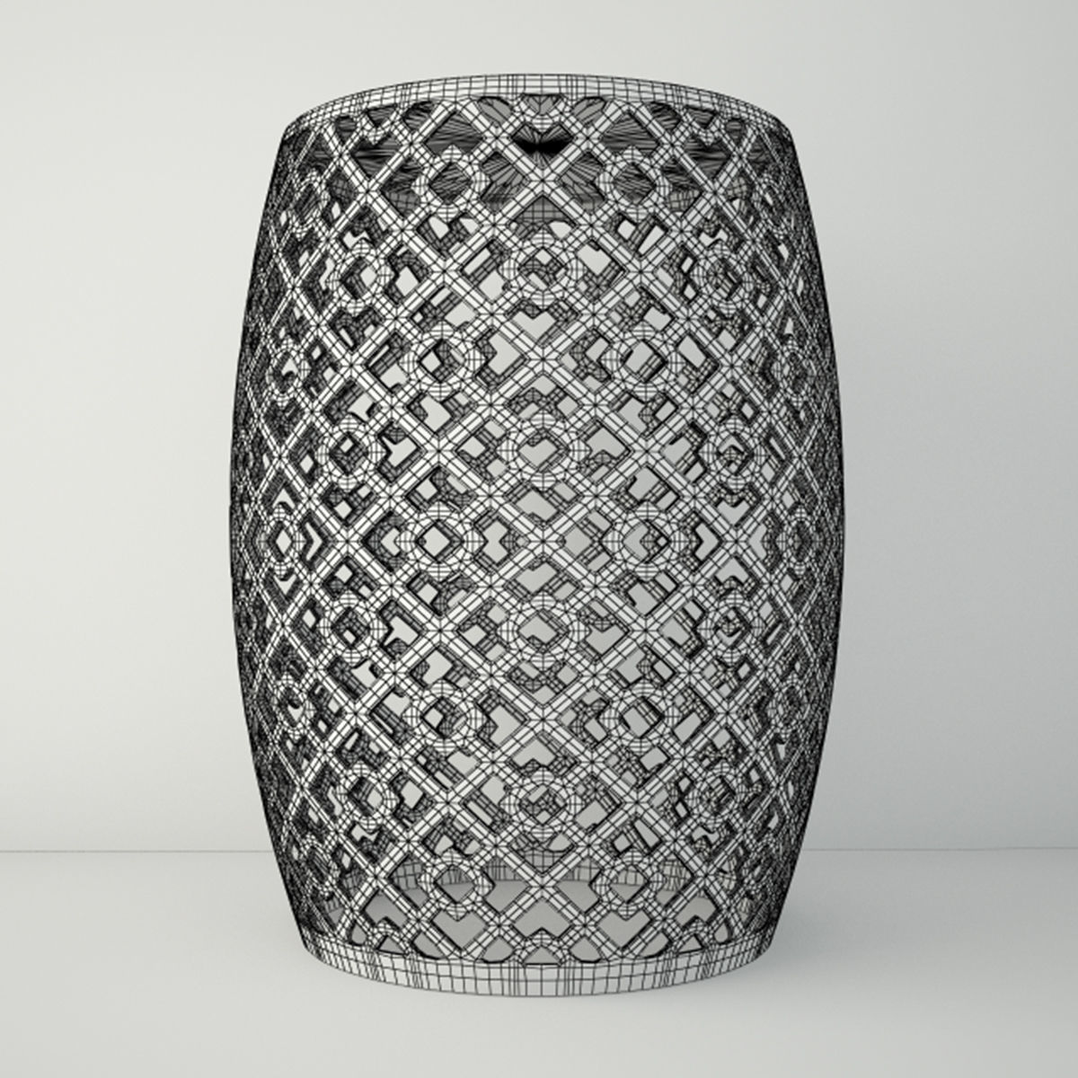 Garden Stools 5 3D model_1