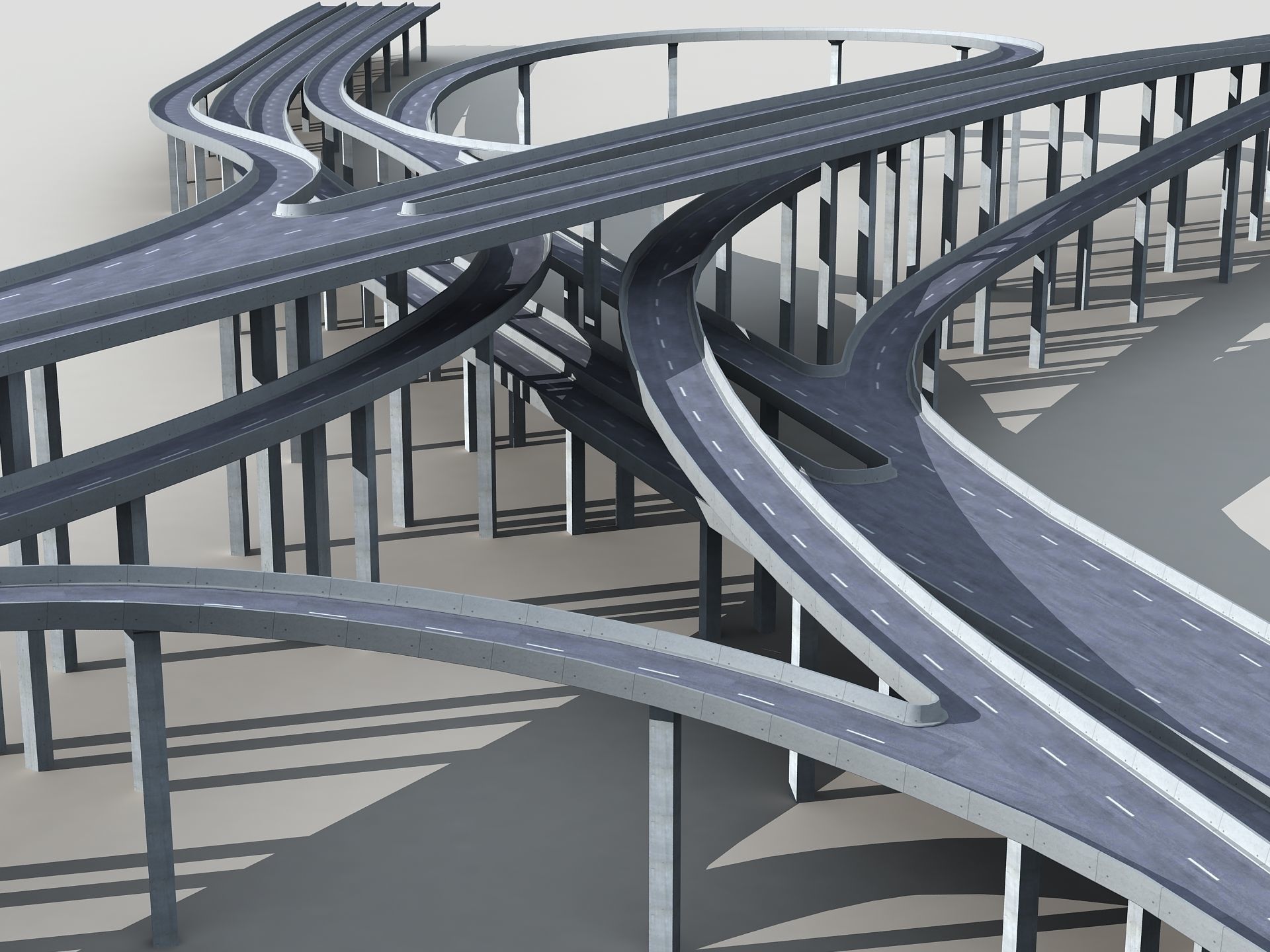 Highway Viaduct flyover 3D model-2 3D model_1