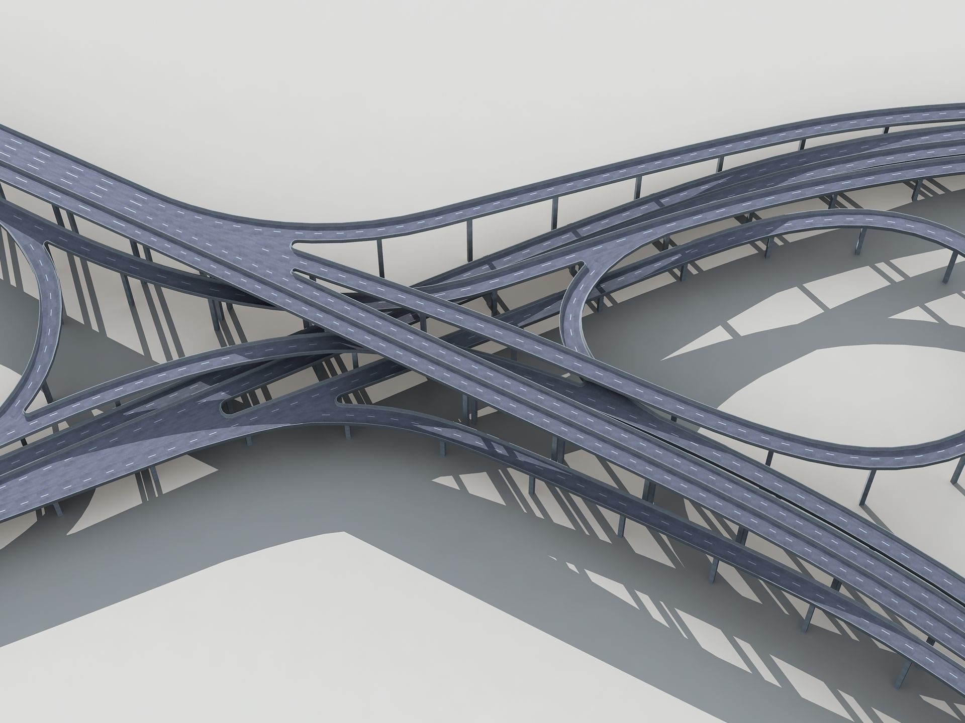 Highway Viaduct flyover 3D model-2 3D model_2