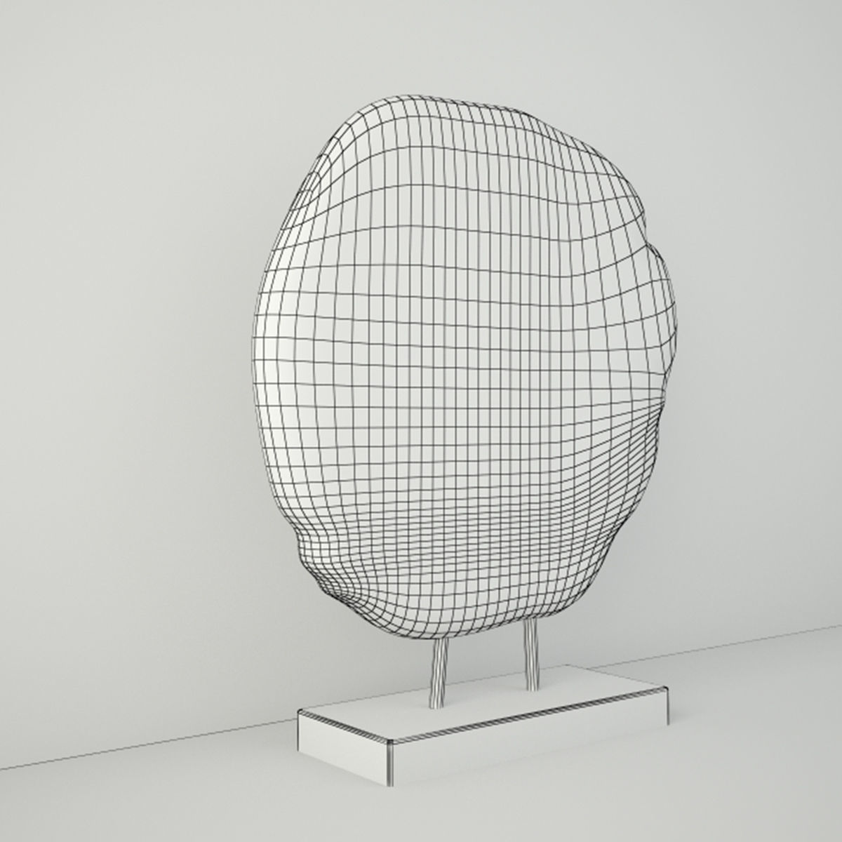 Piece of Wood With a Base by ZARA HOME 3D model_2