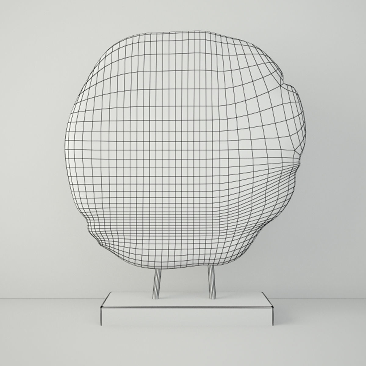 Piece of Wood With a Base by ZARA HOME 3D model_4