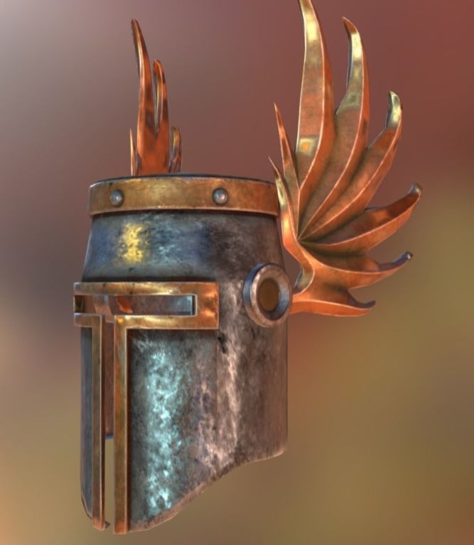 Helms pack Low-poly 3D model_6