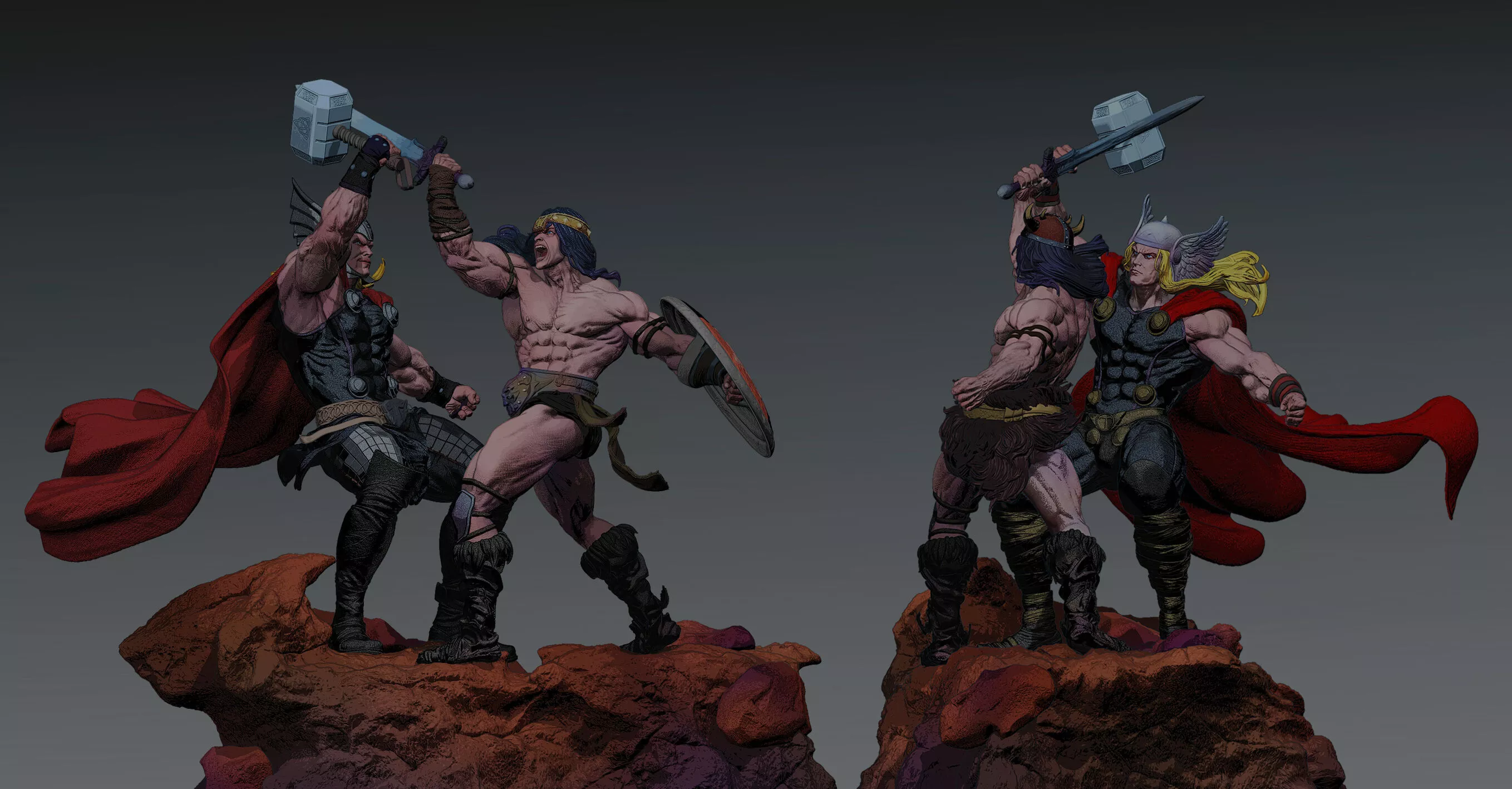 Conan e Thor 3D print model