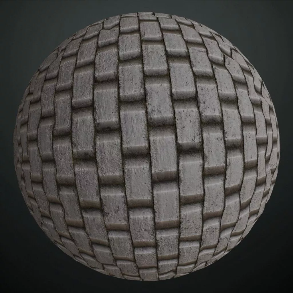 Realistic Concrete Blocks PBR Seamless Texture
