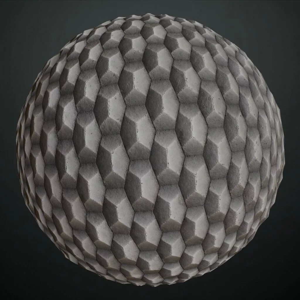 Realistic Concrete Blocks PBR Seamless Texture