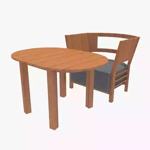 Coffee Table with chair 3